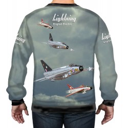 ENGLISH ELECTRIC LIGHTNING JET FIGHTER ROYAL AIR FORCE AIRCRAFT T SHIRT
