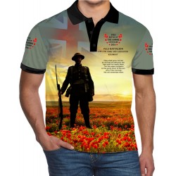 8th - 9 th Pals Battalion (York and Lancaster Regiment) Poyester T Shirt