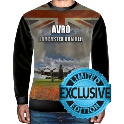 AVRO Lancaster Blueprint T-Shirt Thumper Rolls Royce Bomber Command Aircraft RAF