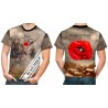 NEW BATTLE OF THE SOMME CLOTHING BRITISH ARMY WW 1 POPPY DAY REMEMBRANCE T SHIRT
