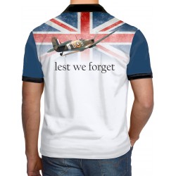 RAF Supermarine Spitfire T Shirt Army WW2 World War II Battle of Britain BLUE