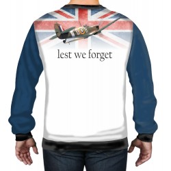 RAF Supermarine Spitfire T Shirt Army WW2 World War II Battle of Britain BLUE