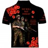 POPPY WE SHALL NOT FORGET BRITISH ARMY  POLO SHIRT