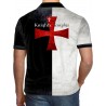 THE RISE OF THE KNIGHTS TEMPLAR TEMPLE CHRIST THE SOLDIERS OF GOD UK REG FIT POLO SHIRTS