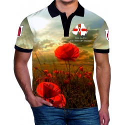 REMEMBRANCE  DAY POPPY  BRITISH ARMY  POLO SHIRT