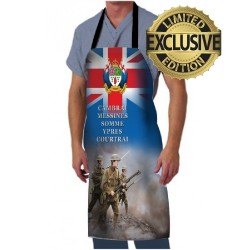REMEMBRANCE  DAY POPPY  APRON BRITISH ARMY   lest we forget